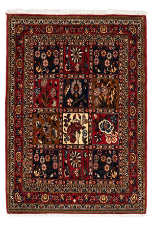 Alfombra persa - Nómada - 158 x 112 cm - rojo oscuro