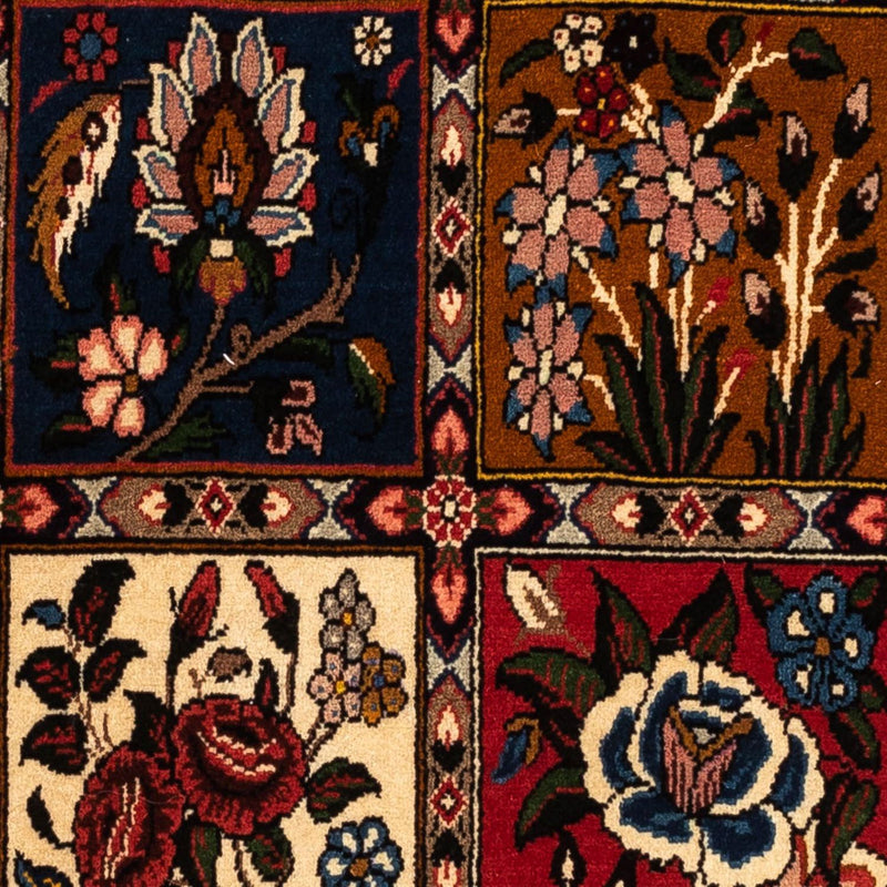Alfombra persa - Nómada - 158 x 112 cm - rojo oscuro