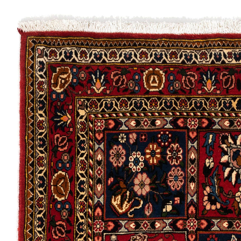 Alfombra persa - Nómada - 158 x 112 cm - rojo oscuro