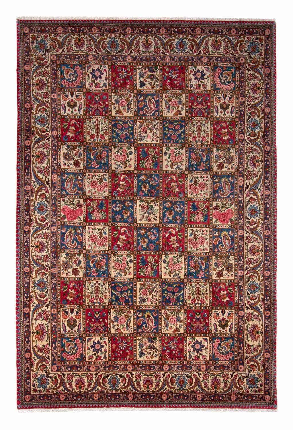 Alfombra persa - Nómada - 363 x 253 cm - rojo oscuro