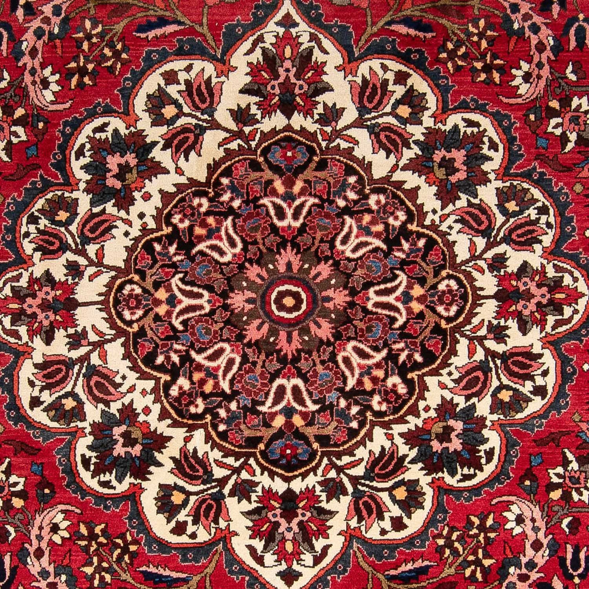 Alfombra persa - Nómada - 365 x 265 cm - rojo oscuro
