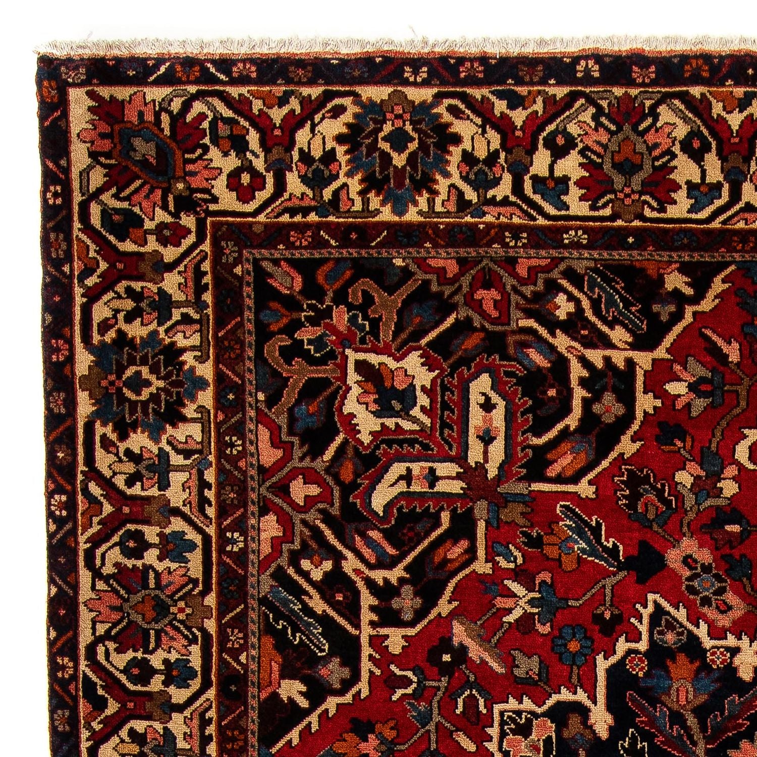 Alfombra persa - Nómada - 364 x 312 cm - rojo oscuro
