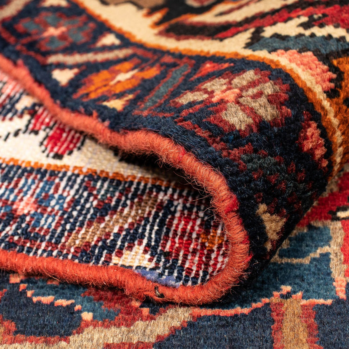 Alfombra persa - Nómada - 364 x 312 cm - rojo oscuro