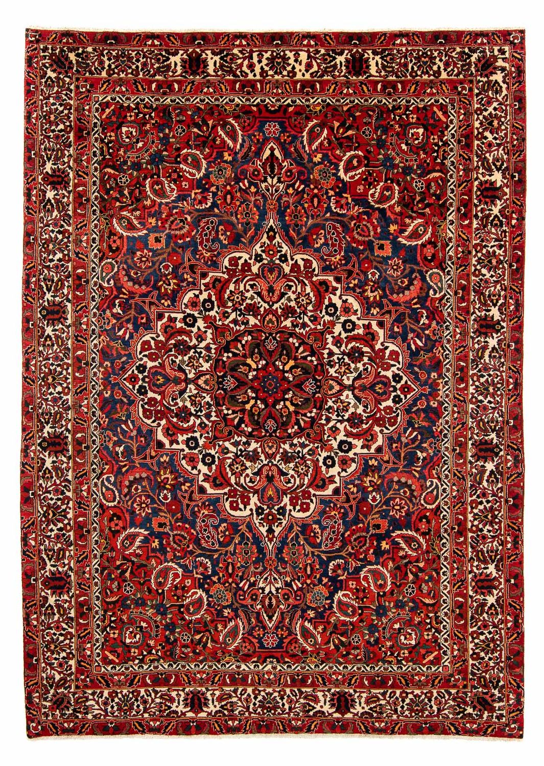 Alfombra persa - Nómada - 375 x 272 cm - rojo oscuro