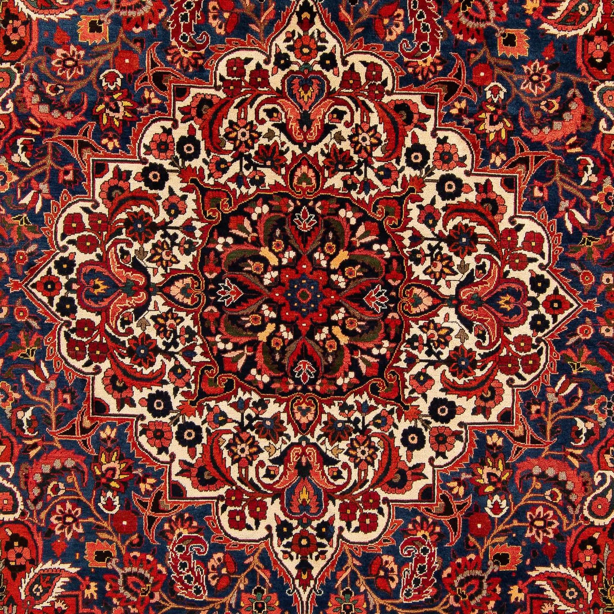 Alfombra persa - Nómada - 375 x 272 cm - rojo oscuro