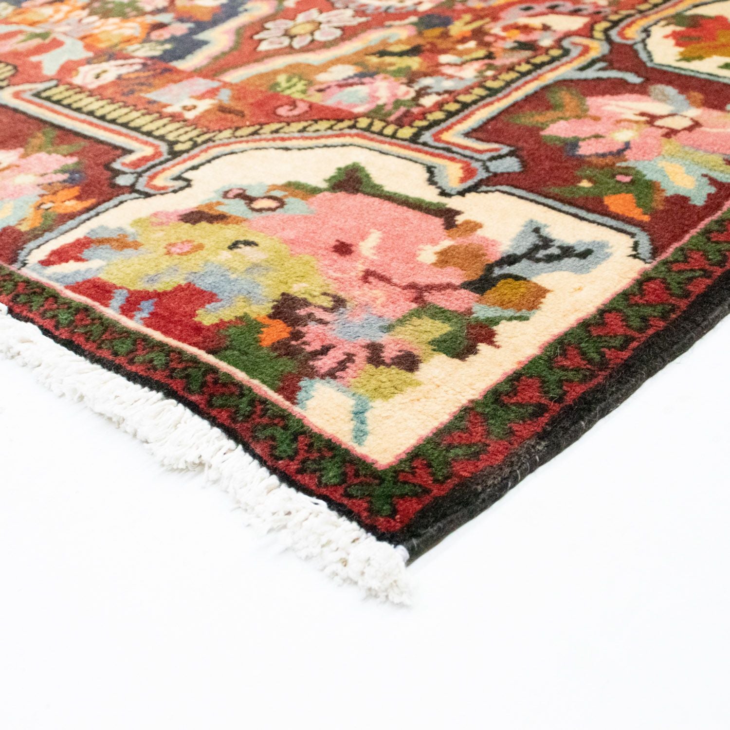 Alfombra persa - Nómada - 197 x 136 cm - rojo oscuro