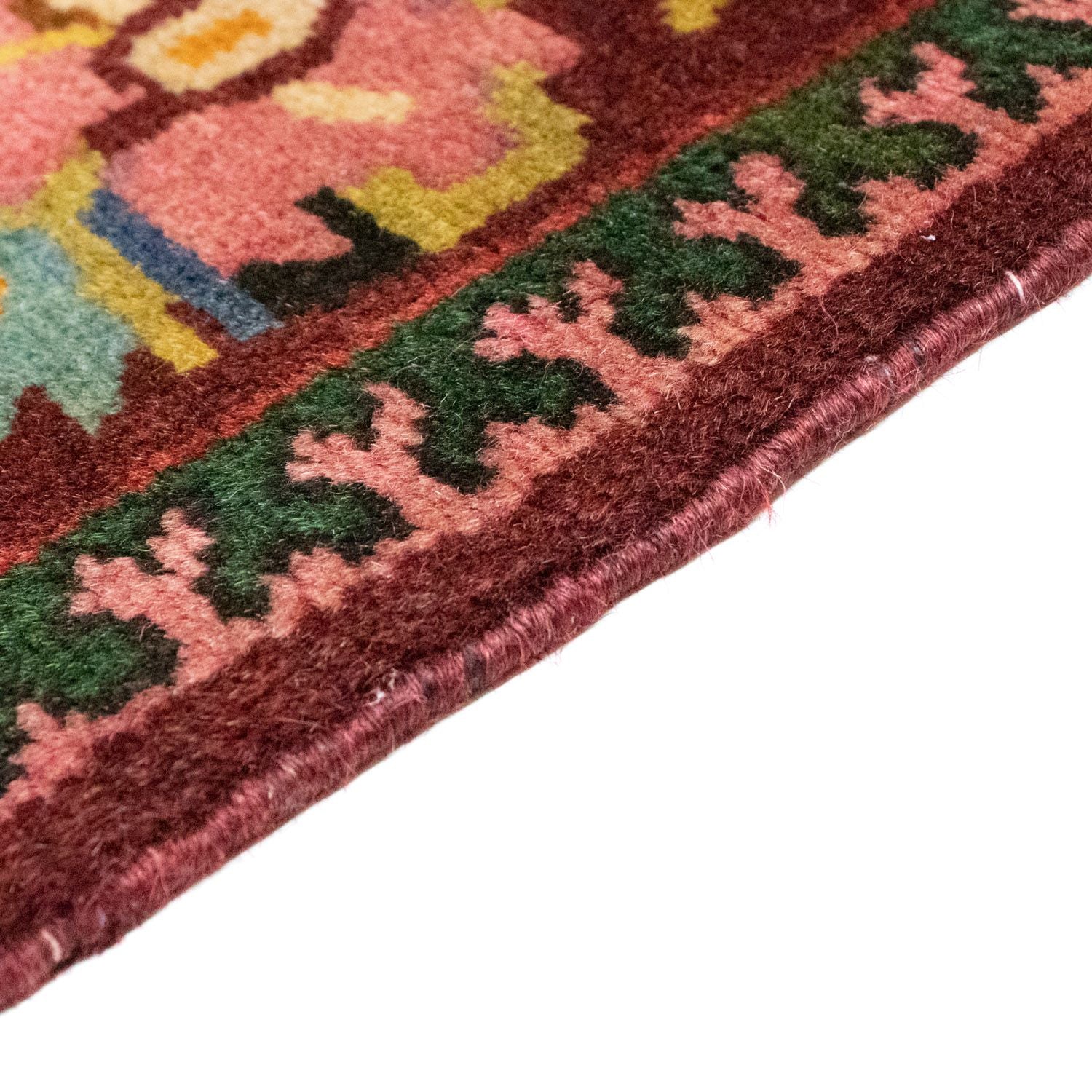 Alfombra persa - Nómada - 200 x 128 cm - rojo oscuro