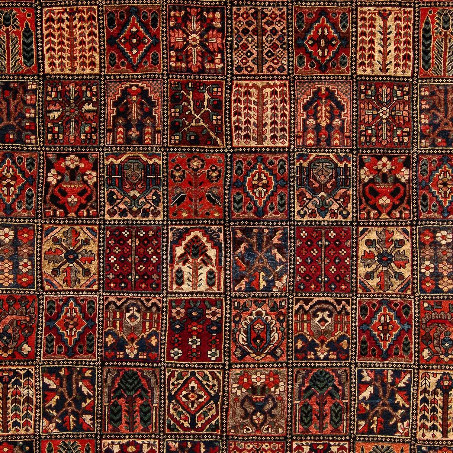 Alfombra persa - Nómada - 351 x 302 cm - rojo oscuro