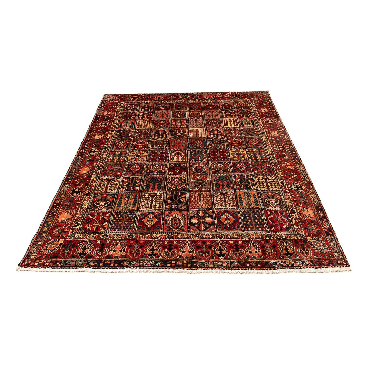 Alfombra persa - Nómada - 351 x 302 cm - rojo oscuro