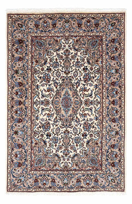 Alfombra persa - Keshan - 150 x 98 cm - beige