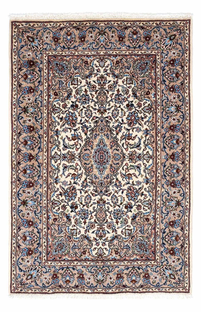 Alfombra persa - Keshan - 150 x 98 cm - beige