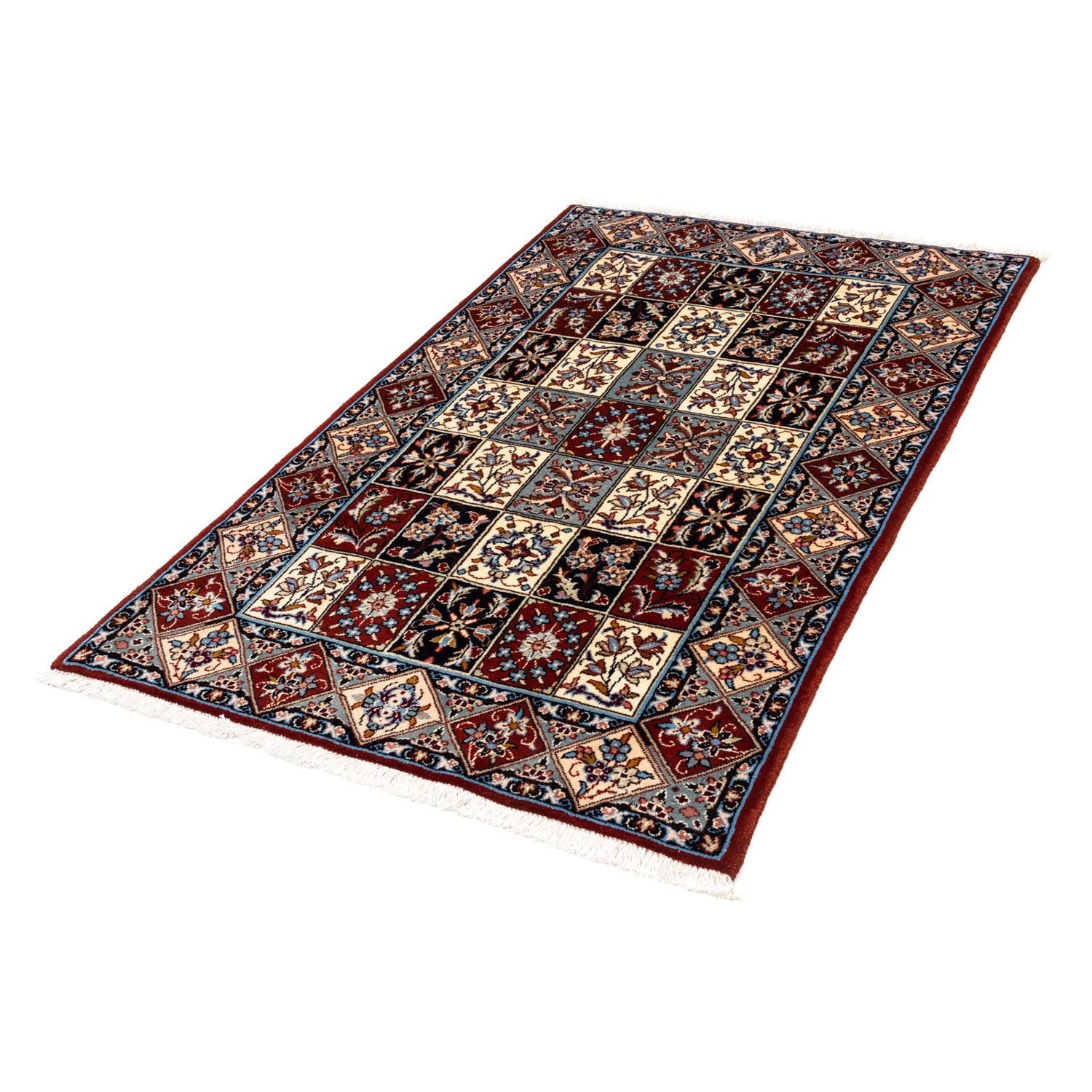Alfombra persa - Keshan - 154 x 97 cm - rojo oscuro