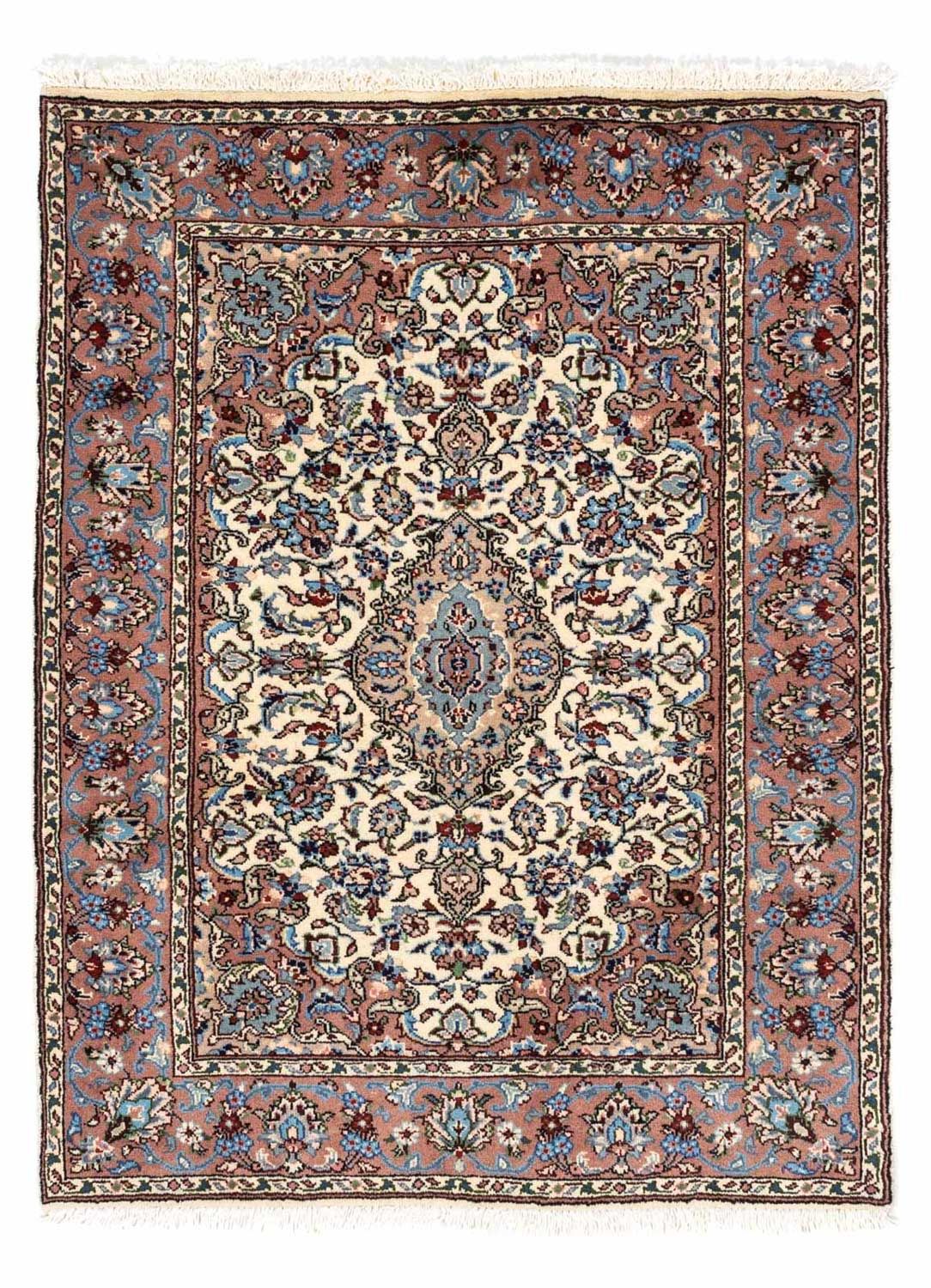 Alfombra persa - Keshan - 153 x 98 cm - beige