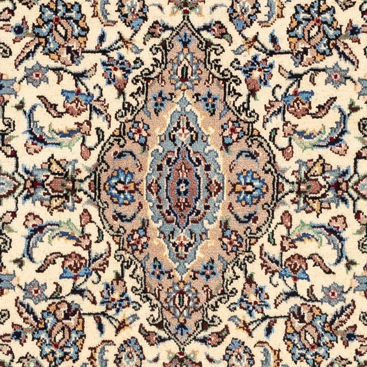 Alfombra persa - Keshan - 150 x 97 cm - beige