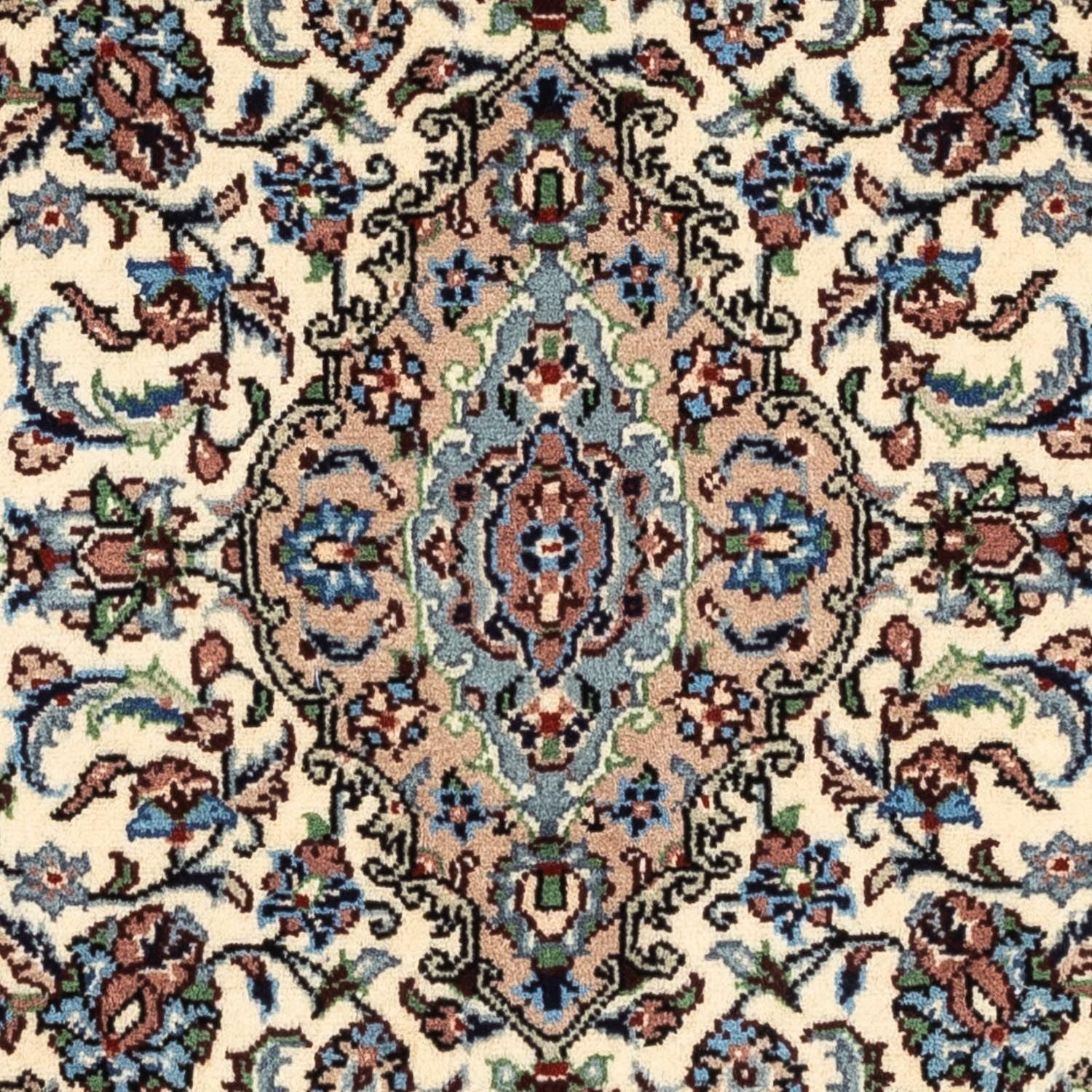Alfombra persa - Keshan - 143 x 98 cm - beige