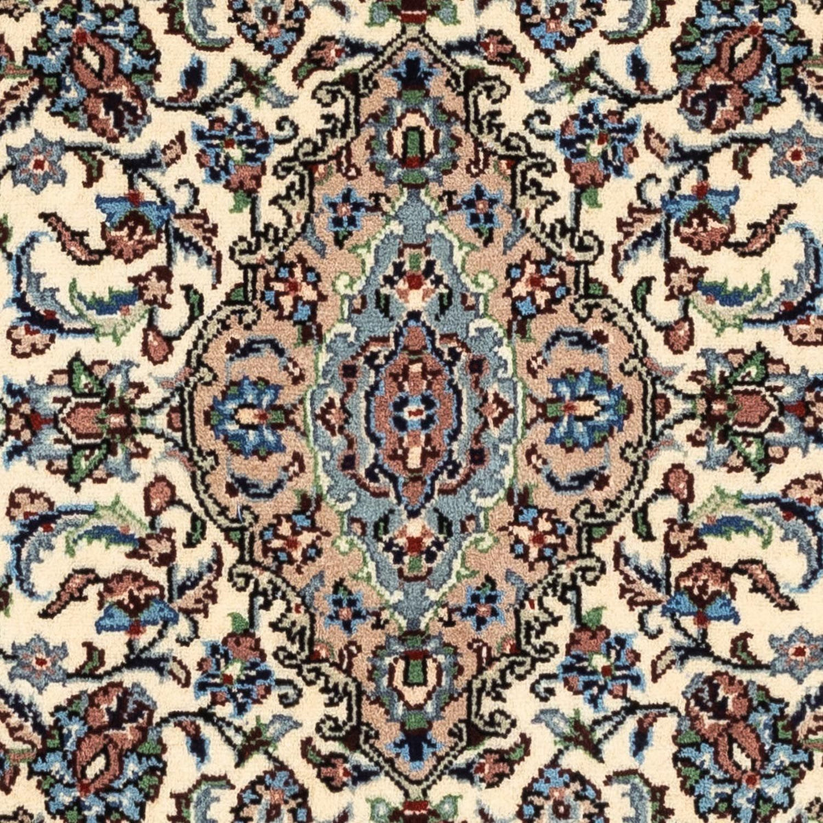 Alfombra persa - Keshan - 143 x 98 cm - beige