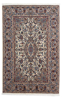 Alfombra persa - Keshan - 153 x 98 cm - beige
