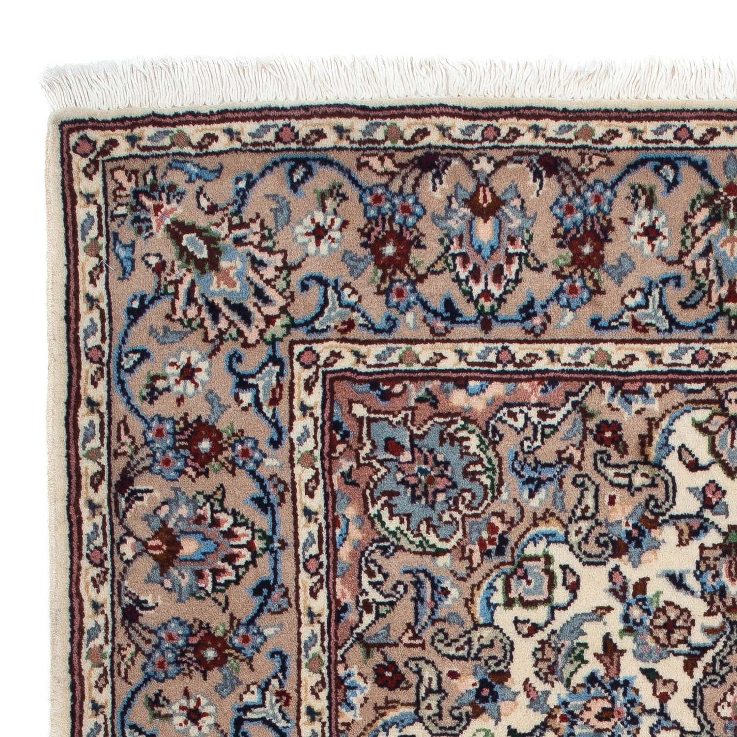 Alfombra persa - Keshan - 153 x 98 cm - beige