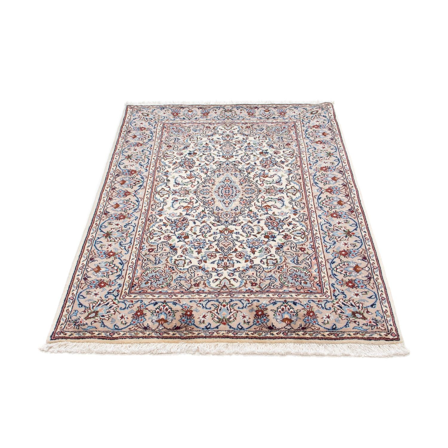 Alfombra persa - Keshan - 153 x 98 cm - beige