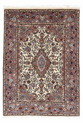 Alfombra persa - Keshan - 142 x 99 cm - beige