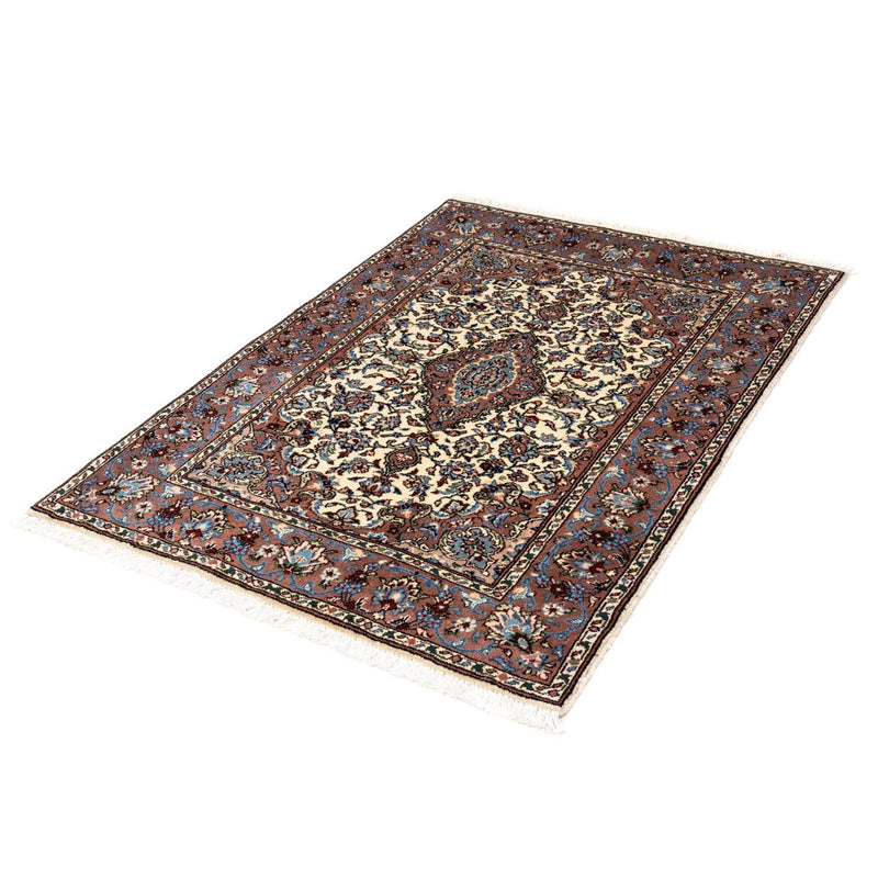 Alfombra persa - Keshan - 142 x 99 cm - beige