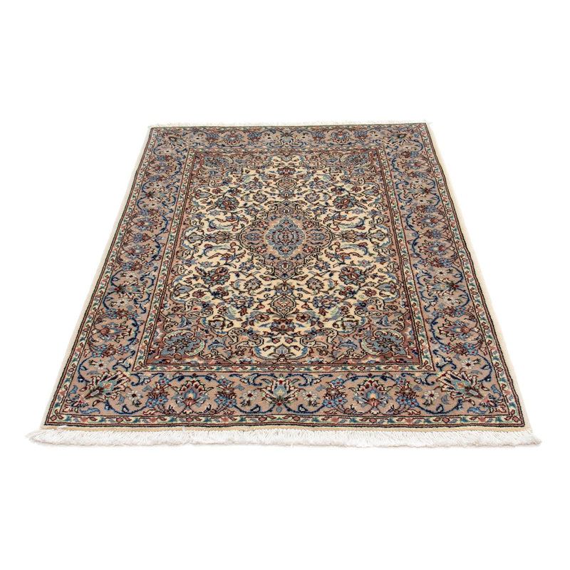 Alfombra persa - Keshan - 147 x 98 cm - beige