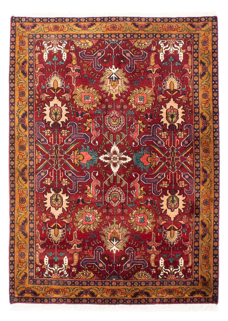 Alfombra persa - Nómada - 191 x 138 cm - rojo oscuro