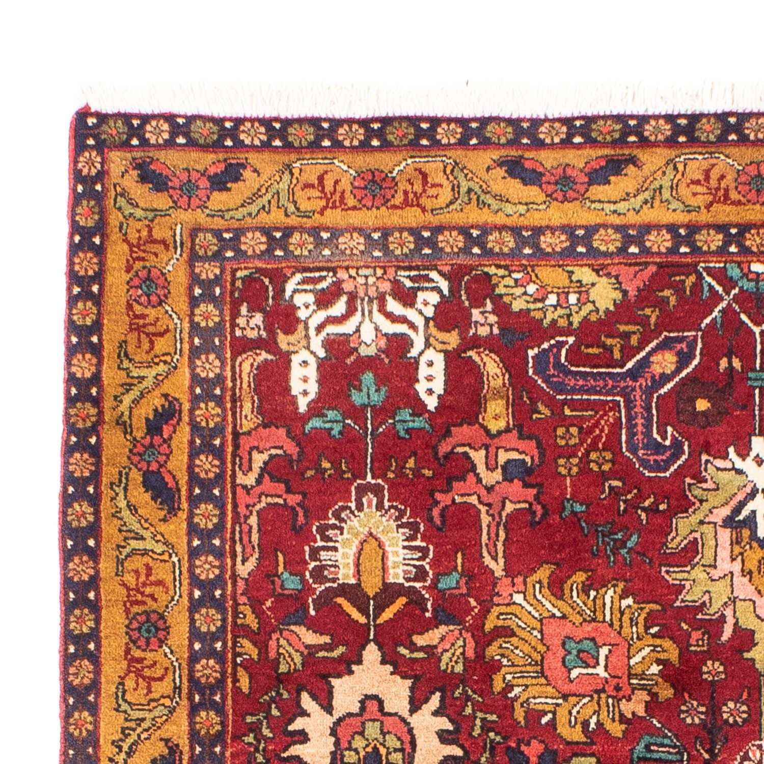 Alfombra persa - Nómada - 191 x 138 cm - rojo oscuro