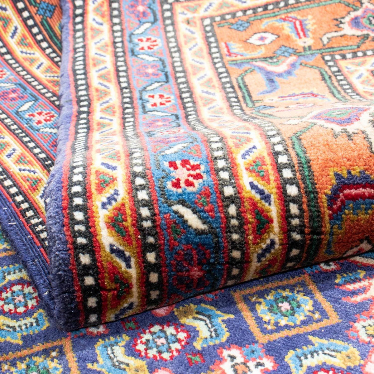 Alfombra persa - Nómada - 280 x 195 cm - azul