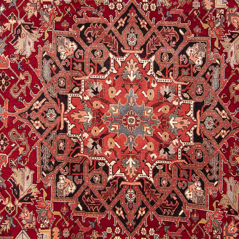 Alfombra persa - Nómada - 334 x 265 cm - rojo oscuro