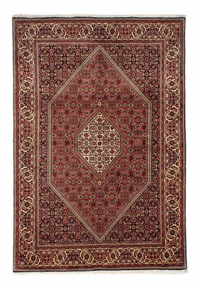Alfombra persa - Bidjar - 243 x 167 cm - rojo oscuro