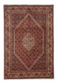 Alfombra persa - Bidjar - 243 x 167 cm - rojo oscuro