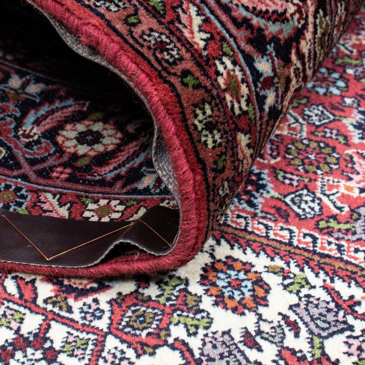 Alfombra persa - Bidjar - 222 x 136 cm - azul oscuro