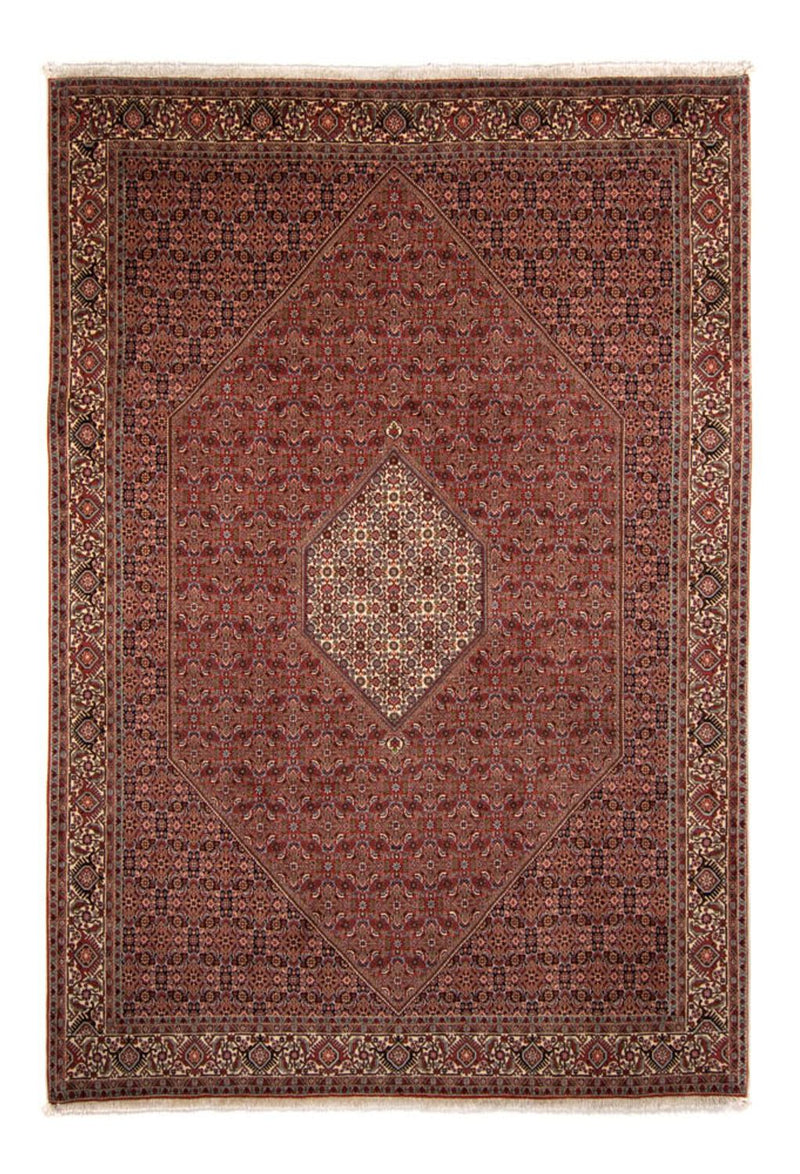 Alfombra persa - Bidjar - 358 x 250 cm - rojo oscuro