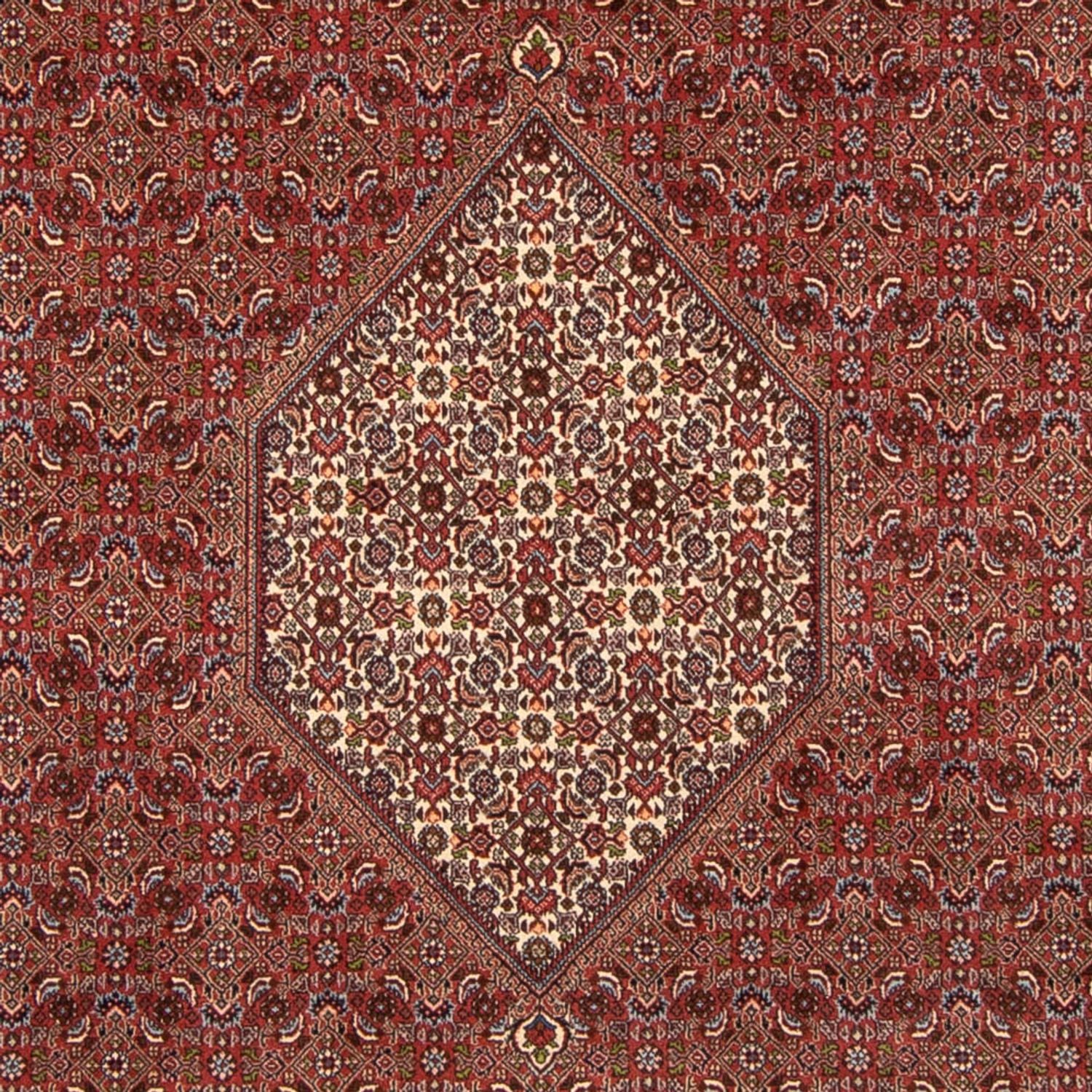 Alfombra persa - Bidjar - 358 x 250 cm - rojo oscuro