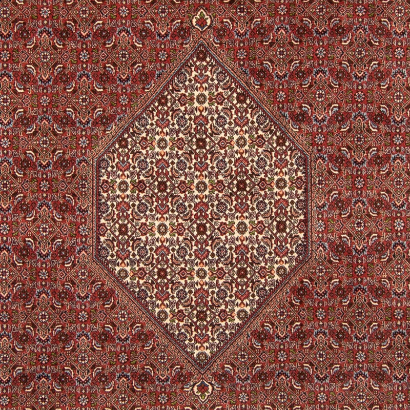 Alfombra persa - Bidjar - 358 x 250 cm - rojo oscuro