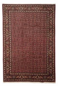 Alfombra persa - Bidjar - 290 x 195 cm - rojo oscuro