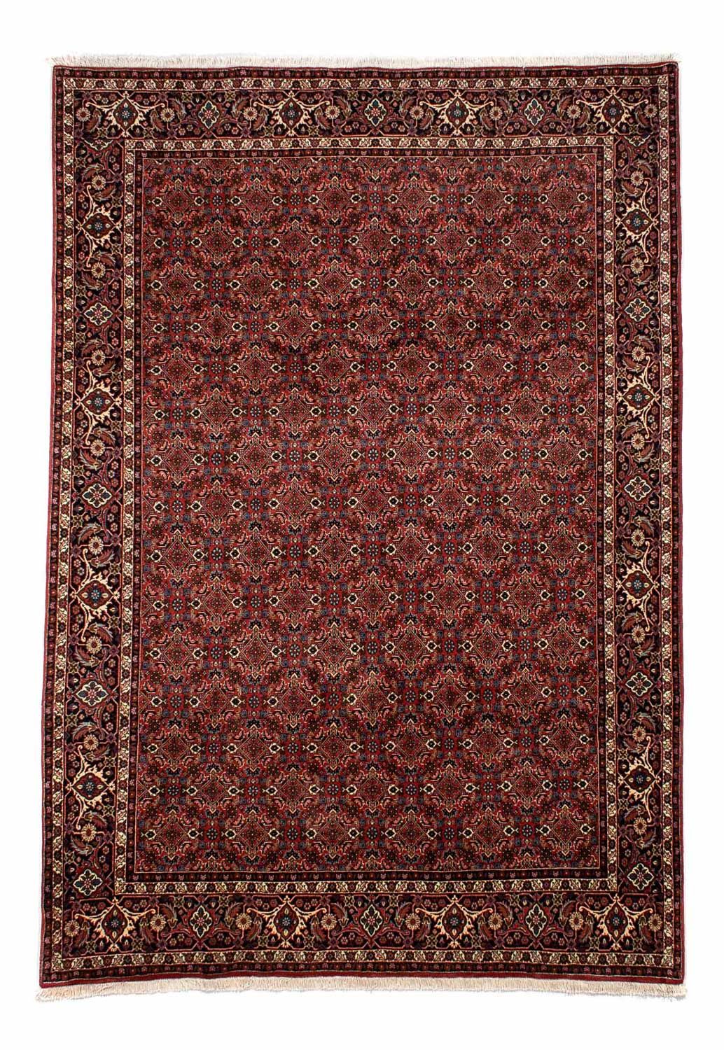Alfombra persa - Bidjar - 284 x 200 cm - rojo oscuro