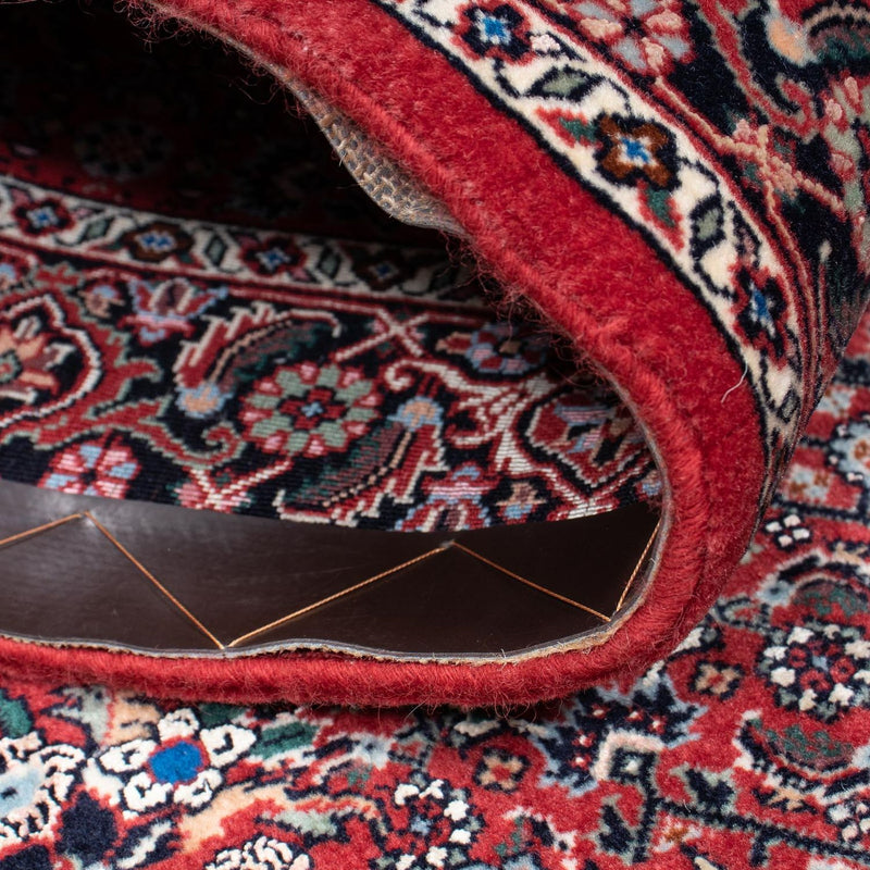 Alfombra de pasillo Alfombra persa - Bidjar - 194 x 100 cm - rojo oscuro