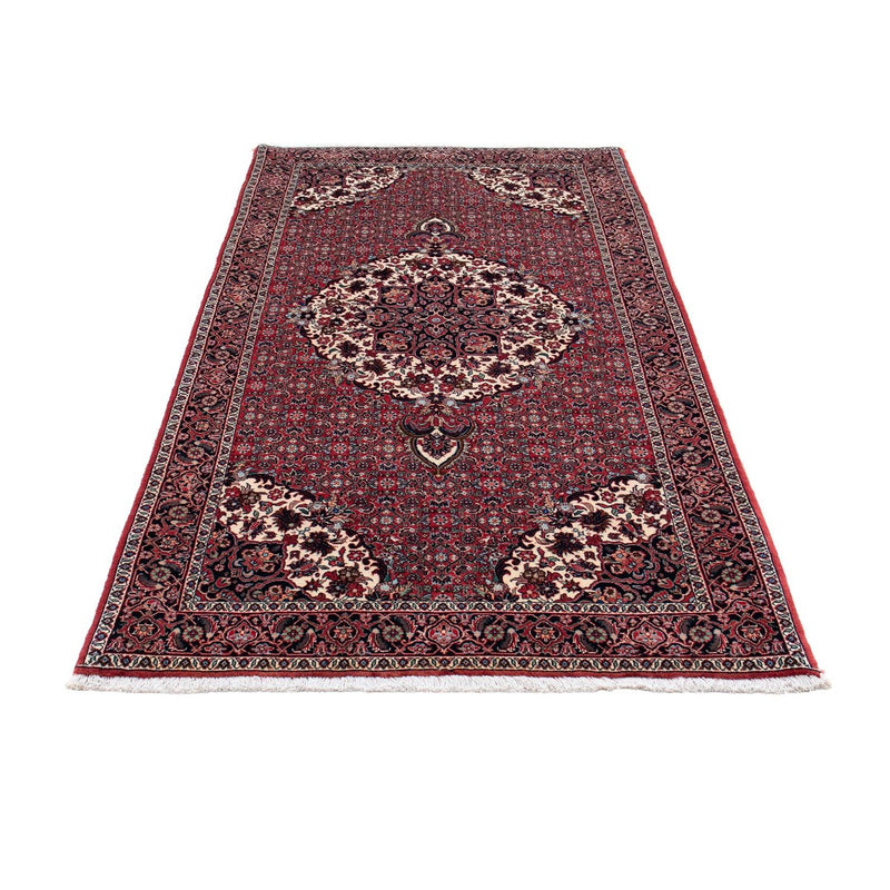 Alfombra de pasillo Alfombra persa - Bidjar - 194 x 100 cm - rojo oscuro