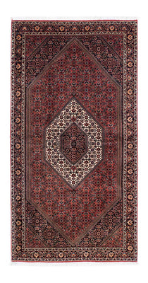 Alfombra de pasillo Alfombra persa - Bidjar - 205 x 102 cm - rojo oscuro