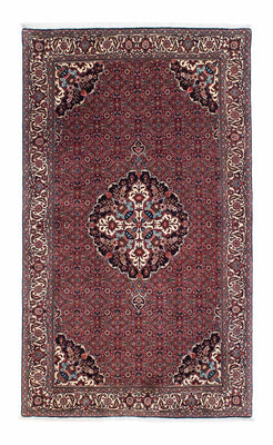 Alfombra persa - Bidjar - 194 x 114 cm - rojo oscuro