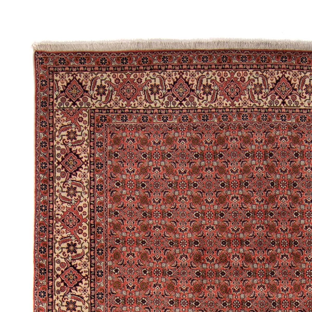 Alfombra persa - Bidjar - 357 x 248 cm - rojo oscuro
