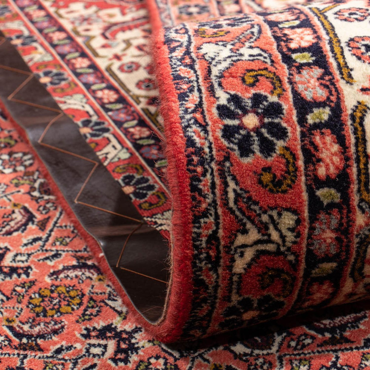 Alfombra persa - Bidjar - 357 x 248 cm - rojo oscuro