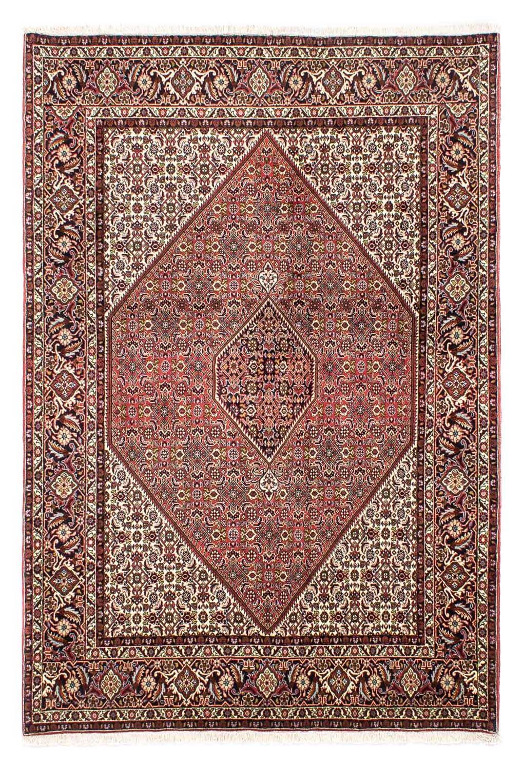 Alfombra persa - Bidjar - 251 x 174 cm - rojo claro