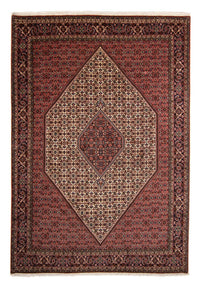 Alfombra persa - Bidjar - 343 x 252 cm - rojo oscuro