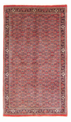 Alfombra persa - Bidjar - 154 x 90 cm - rojo