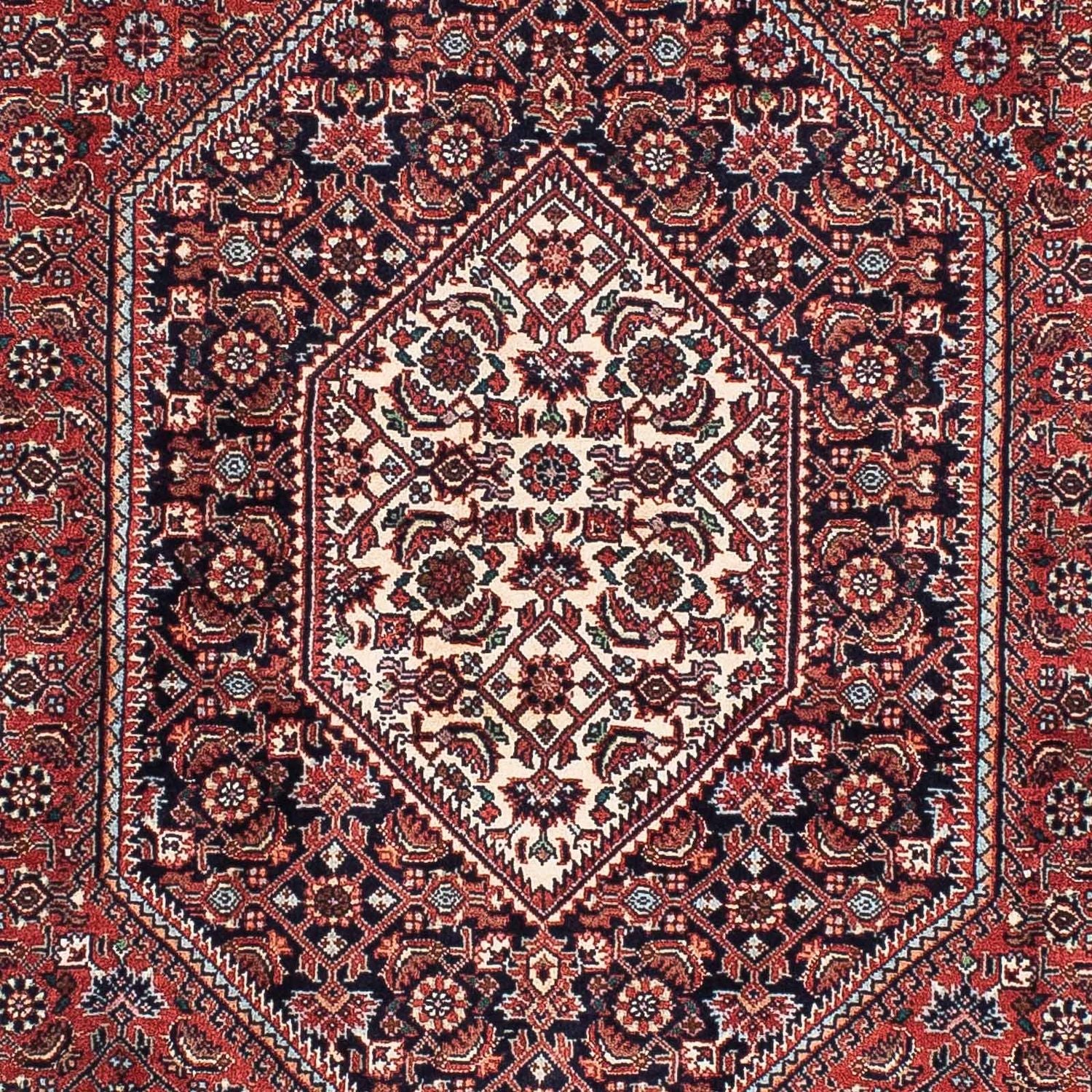 Alfombra de pasillo Alfombra persa - Bidjar - 201 x 100 cm - azul oscuro