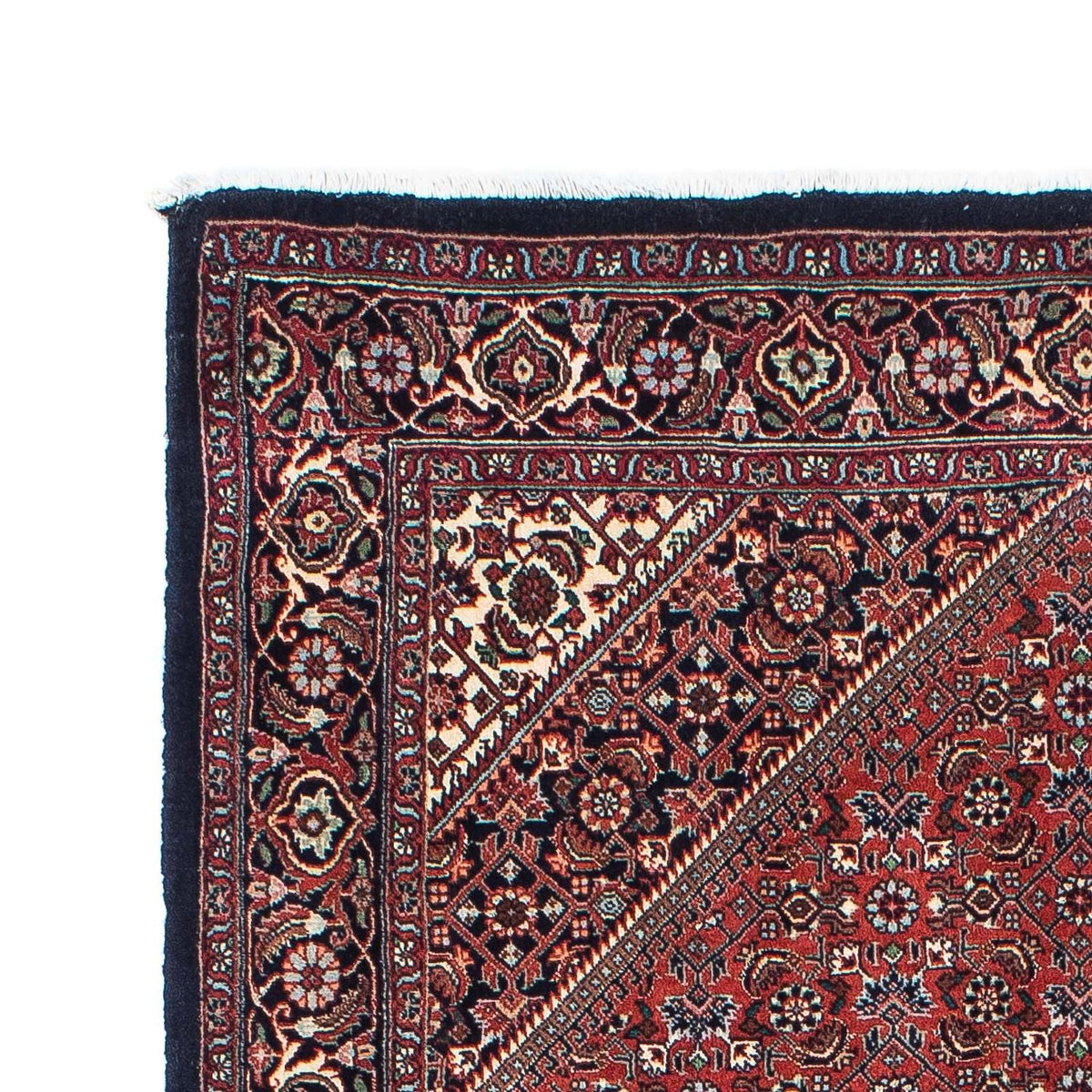 Alfombra de pasillo Alfombra persa - Bidjar - 201 x 100 cm - azul oscuro