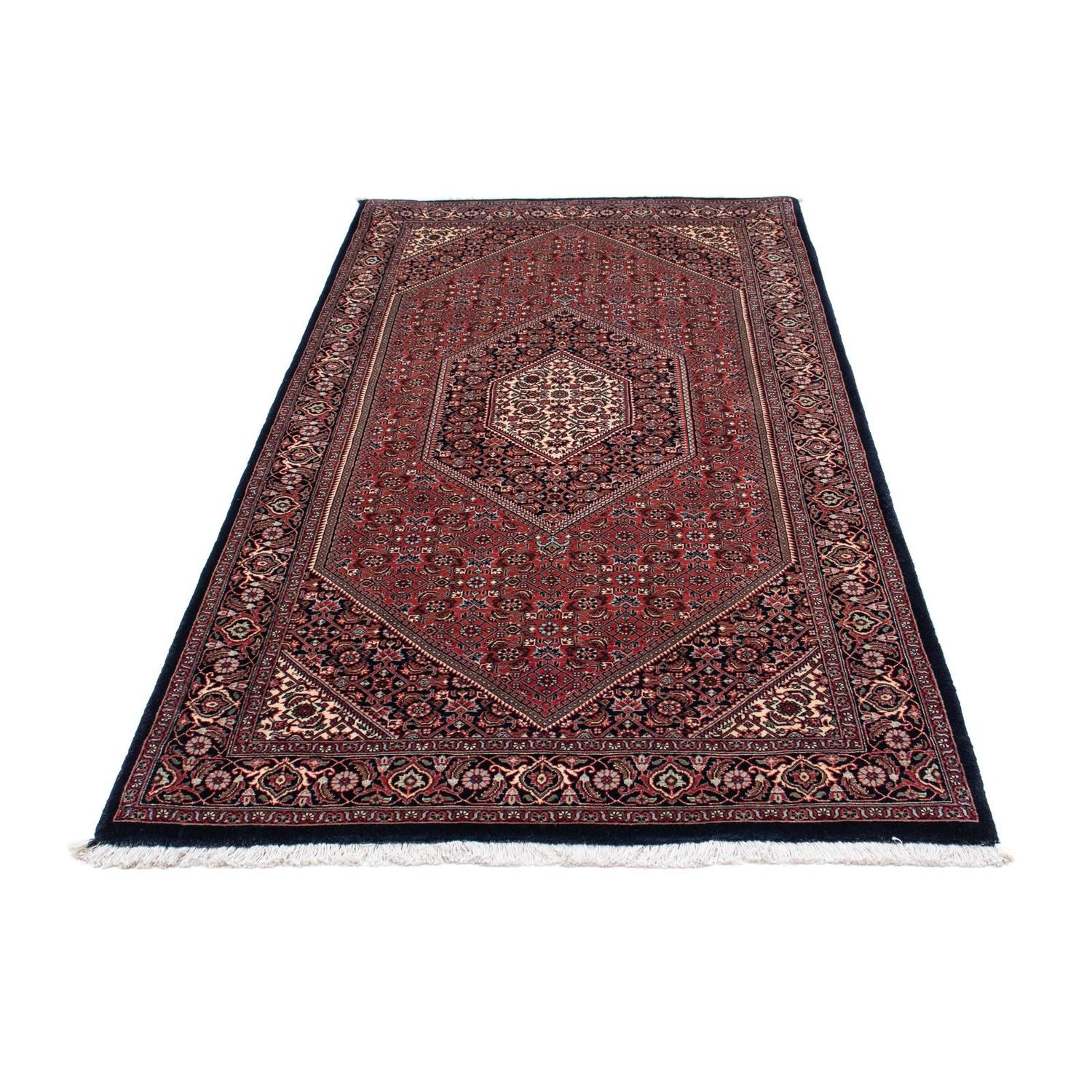 Alfombra de pasillo Alfombra persa - Bidjar - 201 x 100 cm - azul oscuro